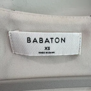 Babaton Aritzia Fox‎ Line Art Print V-Neck Blouse Cream Black XS thumbnail 2
