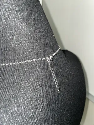 Amazon NWOT Circle Necklace in Silver thumbnail 3