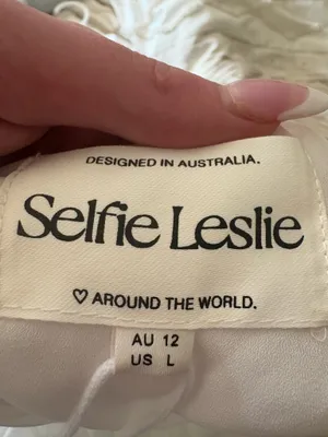selfie leslie santiago cut-out ruffle mini dress thumbnail 5