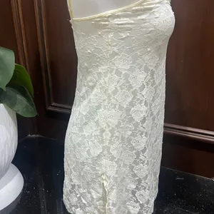 Vintage Smart and Sexy sleepwear stretch transparent lace nighty Lace Chemise thumbnail 2