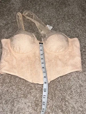 Windsor Pale Yellow Lace Asymmetric Bustier thumbnail 5