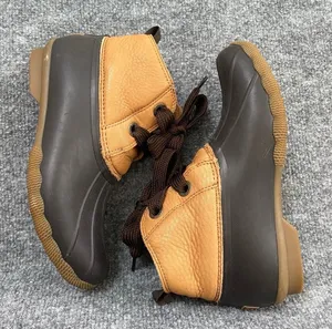 SPERRY WOMENS BROWN DUCK BOOTS OUTDOOR GORPCORE LUMBERJACK CHIC UTILITY thumbnail 1