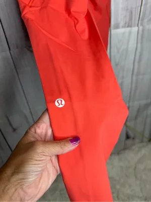 Lululemon Fast & Free 7/8 Tight II Nulux 25" Red Orange thumbnail 5