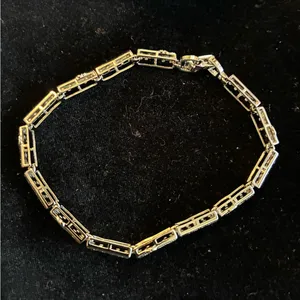 7.5”Silver tone Tennis bracelet Silver thumbnail 3