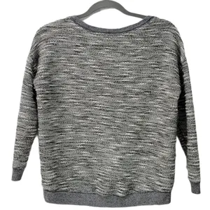 American Eagle Outfitters‎ Gray Speckled Knit Metallic Crewneck Sweater Size SP thumbnail 3