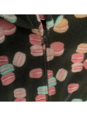 Jenni intimates gray macaron desert tall are you Footy one piece pajama thumbnail 3