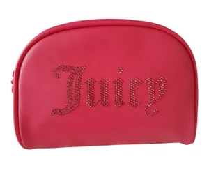 Juicy Couture Hot Pink Rhinestone Dome Makeup Bag thumbnail 1