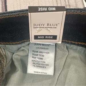 NWT Judy‎ Blue Los Angeles Boyfriend Fit Distressed Jeans Women's 11/30 Stretch thumbnail 9