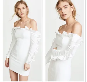 Cinq à Sept Rosemarie Ruffle Bridal Dress White Size 2 thumbnail 2