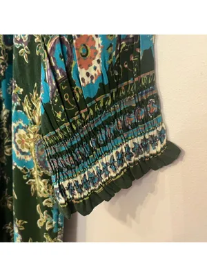 Natural Life Green Floral boho Maxi Dara Dress thumbnail 6
