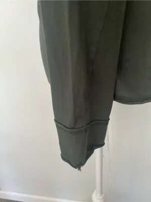 Zadig & Voltaire Olive Green Long Sleeve Tee with Gold Skull Motif thumbnail 7
