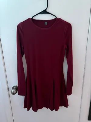 Shein Maroon Dress thumbnail 1
