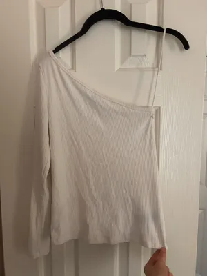 White Off-The-Shoulder Top thumbnail 2