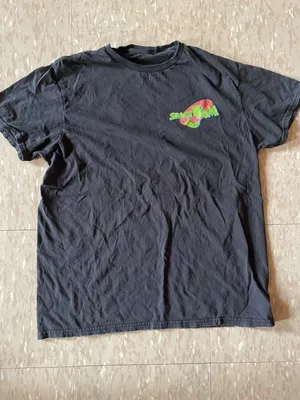 Looney Tunes original space jam double sided black large t shirt good condition thumbnail 1