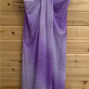Vintage Y2K Taboo Small Purple Ombre Sparkle Glitter Fairy Whimsigoth Prom Dress thumbnail 6