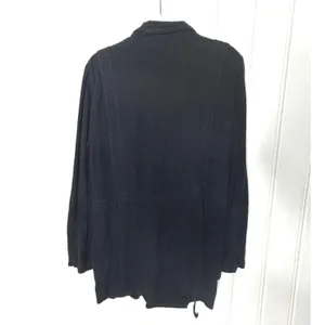 Free People Black Utility Charly Blazer Jacket Double Breasted Cargo Pocket L thumbnail 10