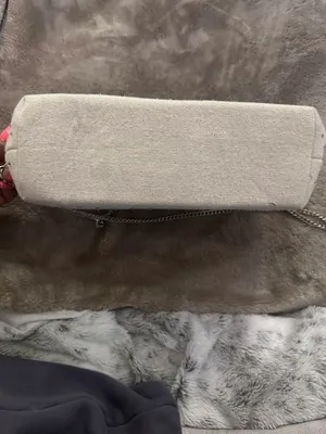 J.Crew Portofino canvas cream clutch with silver studs thumbnail 3
