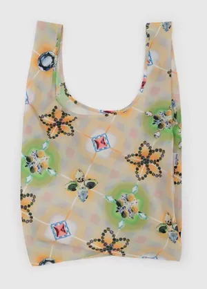 Standard Baggu Reusable Tote Bag Raisa Pattern 💎 Washable & Perfect for Travel! thumbnail 1