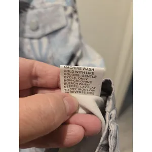 Creation Women Medium Floral Print Denim Style Button Down Jacket Blue Casual thumbnail 6