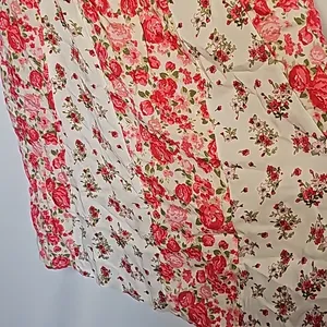 NWT Abercrombie & Fitch summer tea rose floral spagetti strap adjustable dress L thumbnail 3