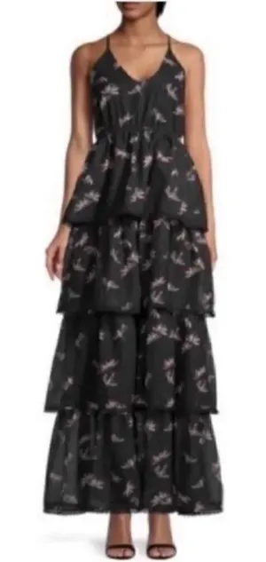 AREA STARS Bianca Floral Tiered Floral Print Maxi Dress(Size Large) thumbnail 1