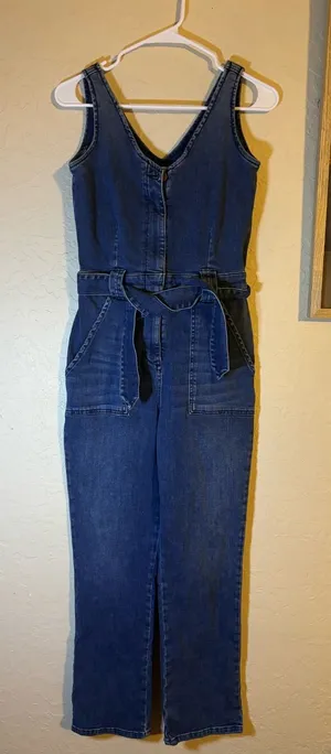 Reformation Denim Jumpsuit thumbnail 1