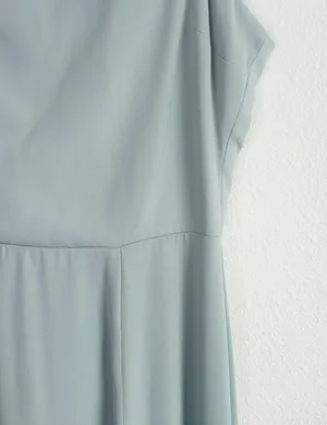 Show Me Your MuMu Lauren Tie Maxi Dress Crisp Bridesmaid Dress thumbnail 5