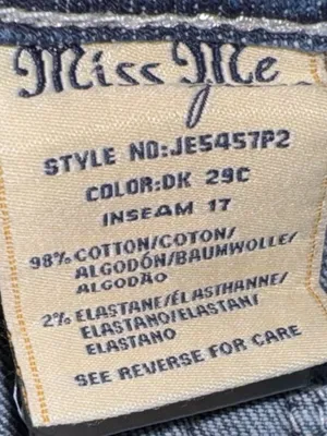 Miss Me Dark Blue Sequin Pocket Cropped Jeans crop capri denim thumbnail 7