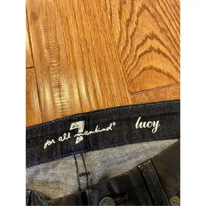 Seven for all mankind Lucy coated leather look jeans size 28 thumbnail 4