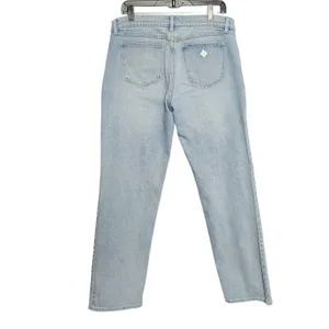 Abrand Jeans A '99 Low Straight Women Light Wash Denim Classic Y2K Jeans‎ 32/14 thumbnail 6