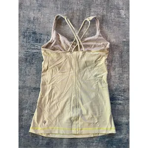 Lululemon Free To Be Tank Slope Stripe Polar Cream Clarity Yellow Size 4 thumbnail 7