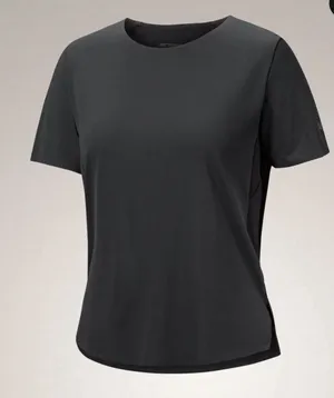 Arc’teryx NORVAN CREW NECK SHIRT SS WOMEN'S - BLACK Size XS Tp thumbnail 1