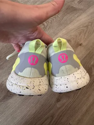 Lululemon Blissfeel Trail Run Dewy Sneakers Tennis Shoes Green Gray Pink 8 thumbnail 5