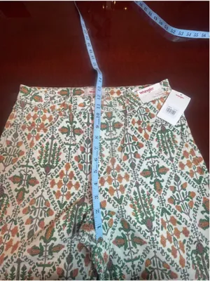 NWT Wrangler Fierce Flare Jeans Floral Pattern High Rise Boho Retro Style Sz 12 thumbnail 9