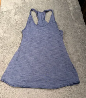 Lululemon Blue twist back Racerback Tank Top thumbnail 1