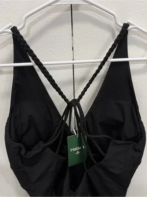 NWT Halara Black Strappy Black Mini Dress thumbnail 3