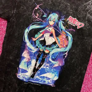 Hatsune Miku Vocaloids Virtual Anime Electropop Tee L thumbnail 4