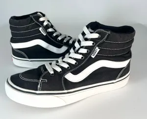 Vans Old Skool Canvas Suede Hi Top Skate Sneakers Shoes Black 507698 Women 7.5 thumbnail 1