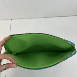 Kate Spade 12.5" Laptop Sleeve Blue Green Striped Neoprene Tech Case Bag Pouch thumbnail 10