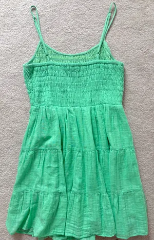 American Eagle Outfitters Green Mini Dress Ruffle thumbnail 2