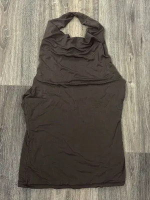 Suuksess Buttery Soft Cowl Neck Tank Top Brown Women’s Medium thumbnail 2