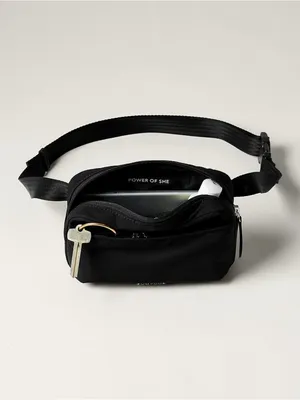 New Athleta All About Crossbody Belt Bag Black thumbnail 3