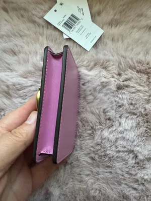 coach Bandit Card Case Brass/Fuschia Ch825 thumbnail 3