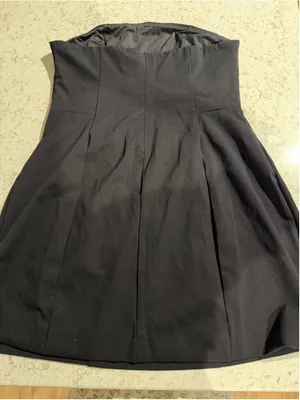 New Strapless Tube A-line Mini Lined Dress Cocktail Classic M thumbnail 5