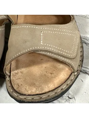 Finn Comfort Jamaika Jamaica Tan Double Strap Slip On Wedge Sandals Womens 37 /7 thumbnail 10