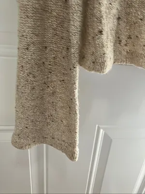 Women's Gerard Martin Vintage Cream Marled Knit Sweater - Medium thumbnail 10