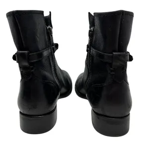 Frye Melissa Seam Short Boots‎ Leather Black Size US 6 thumbnail 8