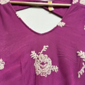 Free People Embroidered Mini Dress‎ V Neck Cutout Back Long Sleeve Pockets XS thumbnail 4