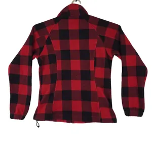 Columbia Jacket Womens M Benton Springs Full-Zip Fleece Red‎ Black Lumberjack thumbnail 2