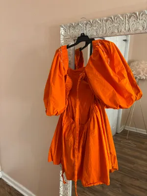 Dry Goods Orange dress thumbnail 3